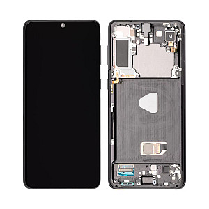[Refurbished] OLED Touch Screen Digitizer Assembly with Frame - Phantom Black for Samsung Galaxy S21+ G996B