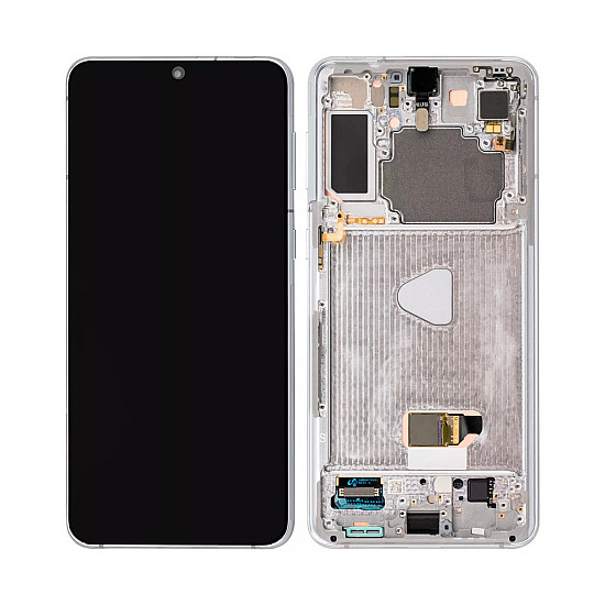 Samsung Galaxy S21+ G996B OLED Touch Screen Digitizer Assembly with Frame - Phantom Silver [Refurbished]