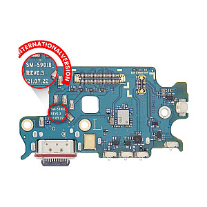 Charging Port Flex Cable with Sim Card Reader OEM for Samsung Galaxy S22 5G S901B