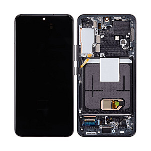 [Refurbished] OLED Touch Screen Digitizer Assembly with Frame - Phantom Black for Samsung Galaxy S22 S901B