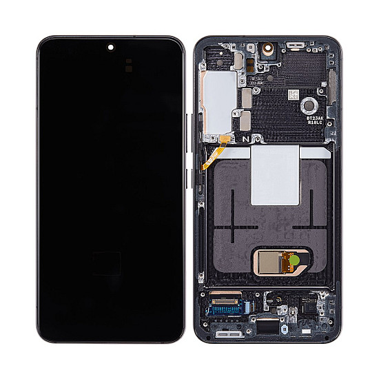 Samsung Galaxy S22 S901B OLED Touch Screen Digitizer Assembly with Frame - Phantom Black [Refurbished]