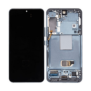 [Refurbished] OLED Touch Screen Digitizer Assembly with Frame - Phantom White for Samsung Galaxy S22 S901B