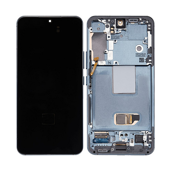 Samsung Galaxy S22 S901B OLED Touch Screen Digitizer Assembly with Frame - Phantom White [Refurbished]