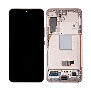 [Service Pack] OLED Touch Screen Digitizer Assembly with Frame - Violet for Samsung Galaxy S22 S901B