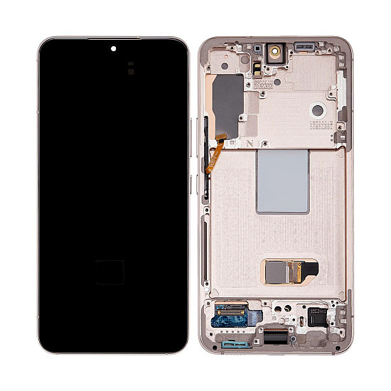 Samsung Galaxy S22 S901B OLED Touch Screen Digitizer Assembly with Frame - Violet [Service Pack]