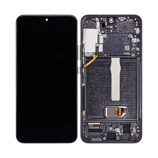 Samsung Galaxy S22+ S906B OLED Touch Screen Digitizer Assembly with Frame - Phantom Black [Aftermarket OLED]