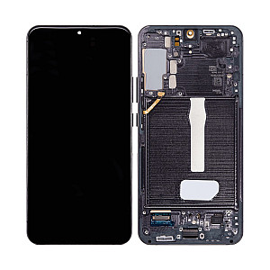 [Refurbished] OLED Touch Screen Digitizer Assembly with Frame - Phantom Black for Samsung Galaxy S22+ S906B