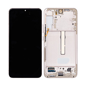 [Refurbished] OLED Touch Screen Digitizer Assembly with Frame - Pink Gold for Samsung Galaxy S22+ S906B