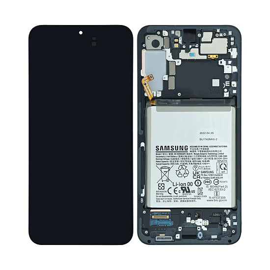 Samsung Galaxy S22+ S906B OLED Touch Screen Digitizer Assembly with Frame - Graphite [Service Pack]