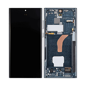 [Aftermarket OLED] OLED Touch Screen Digitizer Assembly with Frame - Green for Samsung Galaxy S22 Ultra S908B