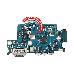 Charging Port Flex Cable with Sim Card Reader OEM for Samsung Galaxy S23 5G S911B