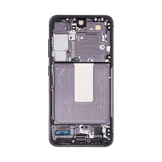Samsung Galaxy S23 S911B OLED Touch Screen Digitizer Assembly with Frame - Phantom Black [Service Pack]