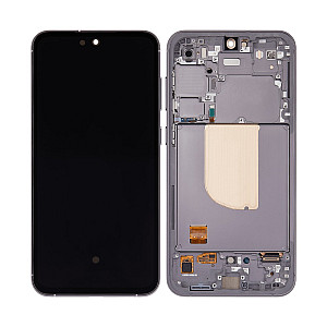 [Refurbished] OLED Touch Screen Digitizer Assembly with Frame - Graphite for Samsung Galaxy S23 FE S711B