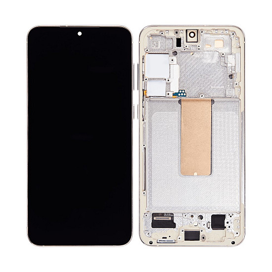Samsung Galaxy S23+ S916B OLED Touch Screen Digitizer Assembly with Frame - Cream [Aftermarket OLED]