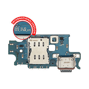 Charging Port Flex Cable with Sim Card Reader OEM for Samsung Galaxy S23 Plus 5G S916B