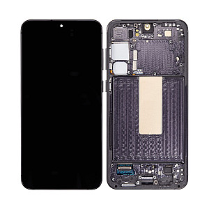 [Service Pack] OLED Touch Screen Digitizer Assembly with Frame - Phantom Black for Samsung Galaxy S23+ S916B