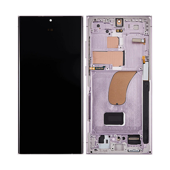 Samsung Galaxy S23 Ultra S918B OLED Touch Screen Digitizer Assembly with Frame - Lavender [Aftermarket OLED]