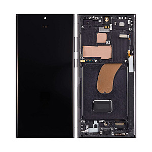 [Aftermarket OLED] OLED Touch Screen Digitizer Assembly with Frame - Phantom Black for Samsung Galaxy S23 Ultra S918B