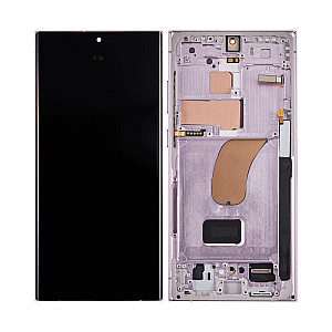 [Refurbished] OLED Touch Screen Digitizer Assembly with Frame - Lavender for Samsung Galaxy S23 Ultra S918B