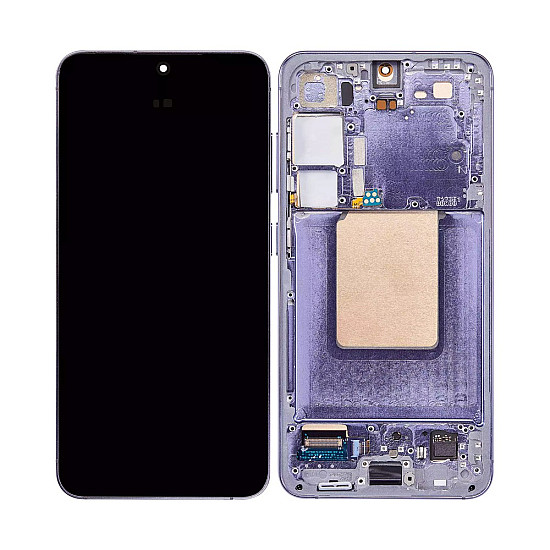 Samsung Galaxy S24 S921B OLED Touch Screen Digitizer Assembly with Frame - Cobalt Violet [Refurbished]