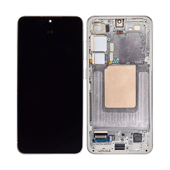 Samsung Galaxy S24 S921B OLED Touch Screen Digitizer Assembly with Frame - Jade Green [Refurbished]