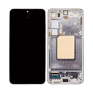 [Refurbished] OLED Touch Screen Digitizer Assembly with Frame - Marble Grey for Samsung Galaxy S24 S921B