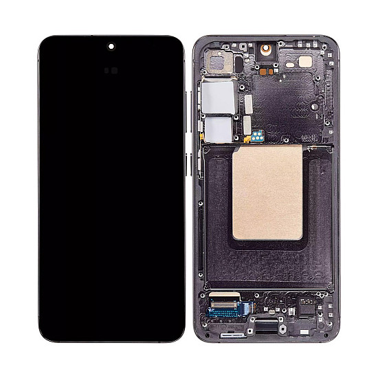 Samsung Galaxy S24 S921B OLED Touch Screen Digitizer Assembly with Frame - Onyx Black [Refurbished]