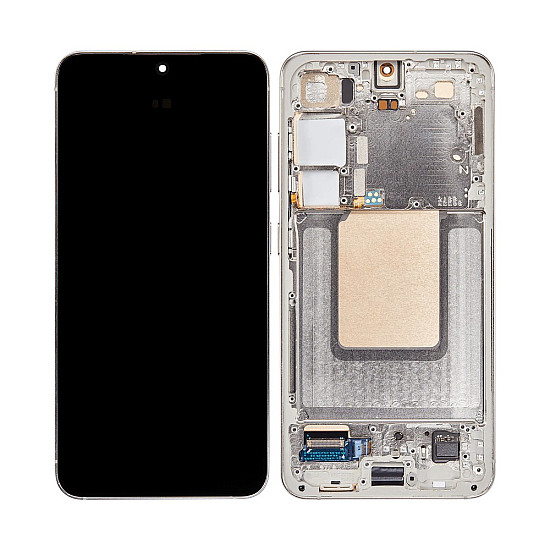 Samsung Galaxy S24 S921B OLED Touch Screen Digitizer Assembly with Frame - Amber Yellow [Service Pack]