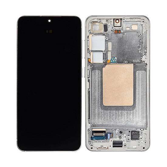Samsung Galaxy S24 S921B OLED Touch Screen Digitizer Assembly with Frame - Sapphire Blue [Service Pack]