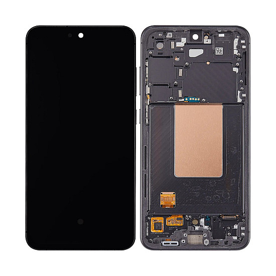 Samsung Galaxy S24 FE S721B OLED Touch Screen Digitizer Assembly with Frame - Graphite [Refurbished]