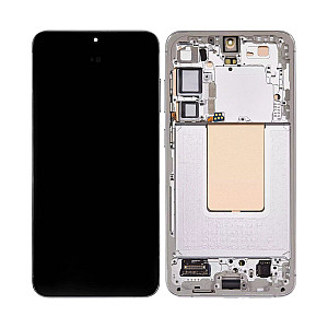 [Refurbished] OLED Touch Screen Digitizer Assembly with Frame - Marble Grey for Samsung Galaxy S24+ S926B