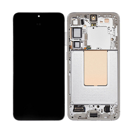 Samsung Galaxy S24+ S926B OLED Touch Screen Digitizer Assembly with Frame - Marble Grey [Service Pack]