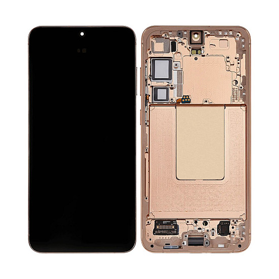 Samsung Galaxy S24+ S926B OLED Touch Screen Digitizer Assembly with Frame - Sandstone Orange [Service Pack]