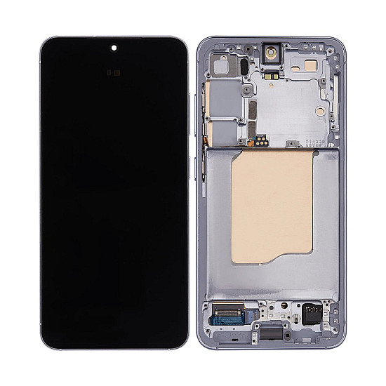 Samsung Galaxy S25 S931B OLED Touch Screen Digitizer Assembly with Frame - Icy Blue [Refurbished]