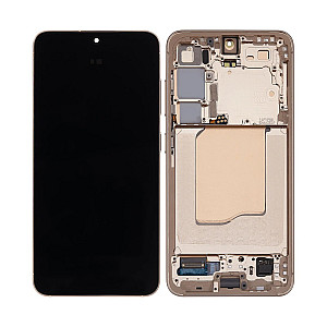 [Refurbished] OLED Touch Screen Digitizer Assembly with Frame - Pink Gold for Samsung Galaxy S25 S931B
