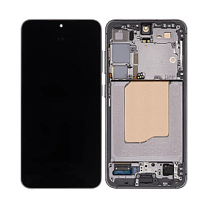 [Refurbished] OLED Touch Screen Digitizer Assembly with Frame - Silver Shadow for Samsung Galaxy S25 S931B