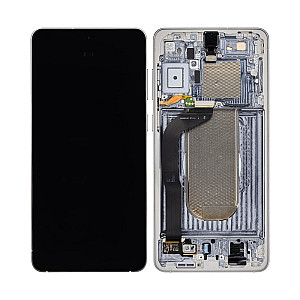 [Service Pack] OLED Touch Screen Digitizer Assembly with Frame - Titanium Silver for Samsung Galaxy S25 Edge S937B