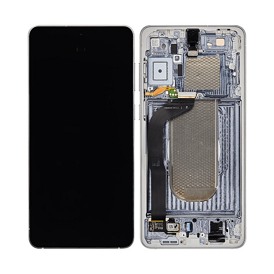 Samsung Galaxy S25 Edge S937B OLED Touch Screen Digitizer Assembly with Frame - Titanium Silver [Service Pack]