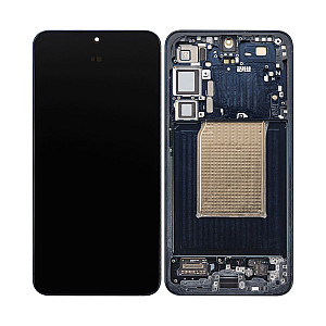 [Refurbished] OLED Touch Screen Digitizer Assembly with Frame - Blue Black for Samsung Galaxy S25+ S936B