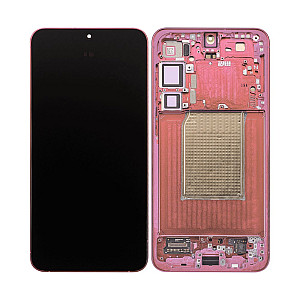 [Refurbished] OLED Touch Screen Digitizer Assembly with Frame - Coral Red for Samsung Galaxy S25+ S936B