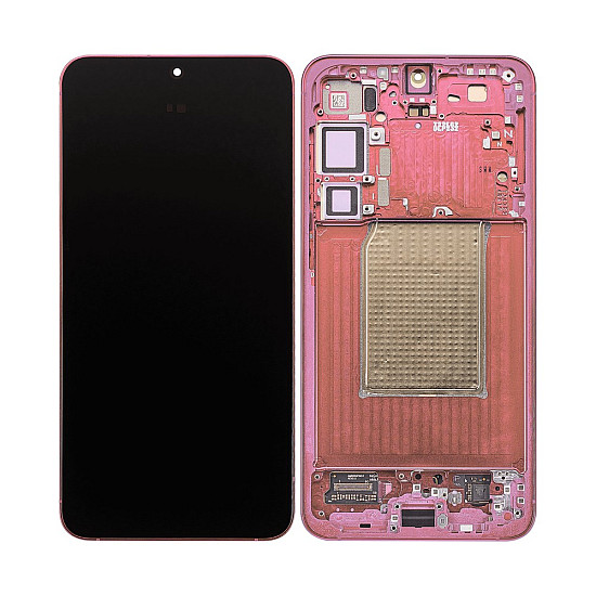 Samsung Galaxy S25+ S936B OLED Touch Screen Digitizer Assembly with Frame - Coral Red [Refurbished]