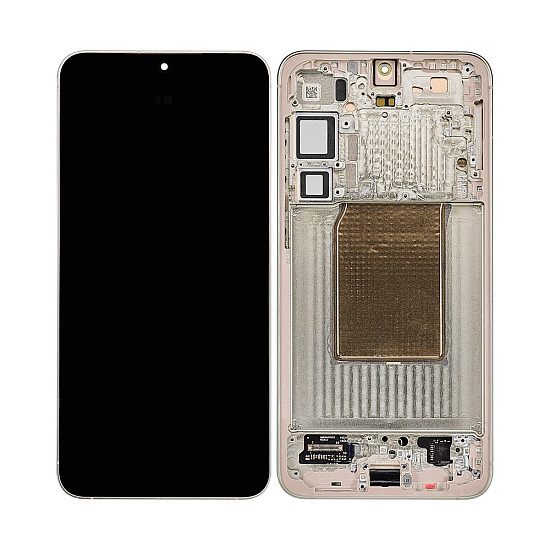 Samsung Galaxy S25+ S936B OLED Touch Screen Digitizer Assembly with Frame - Pink Gold [Refurbished]
