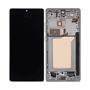 [Aftermarket OLED] OLED Touch Screen Digitizer Assembly with Frame - Titanium White Silver for Samsung Galaxy S25 Ultra S938B