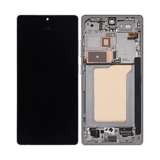 Samsung Galaxy S25 Ultra S938B OLED Touch Screen Digitizer Assembly with Frame - Titanium White Silver [Refurbished]