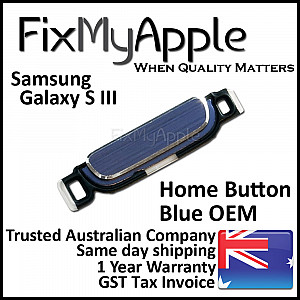 Samsung Galaxy S3 Home Button - Blue OEM