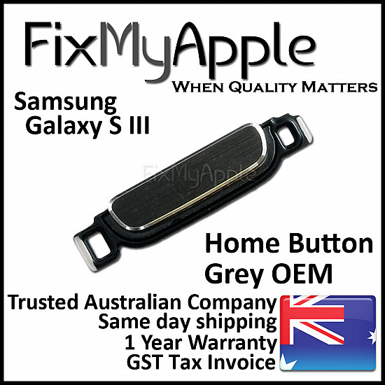 Samsung Galaxy S3 Home Button - Grey OEM