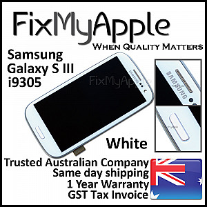 Samsung Galaxy S3 i9305 LCD Touch Screen Digitizer Assembly with Frame - White OEM