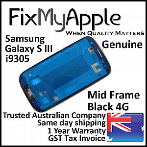 Samsung Galaxy S3 i9305 Mid Frame Bezel - Black OEM