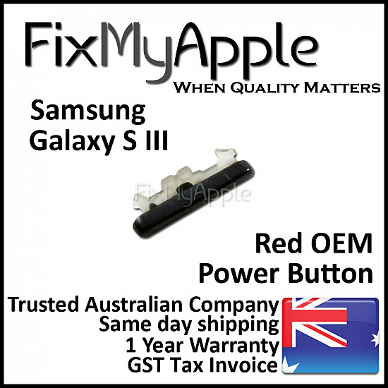 Samsung Galaxy S3 Power Button - Red OEM