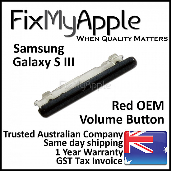 Samsung Galaxy S3 Volume Button - Red OEM